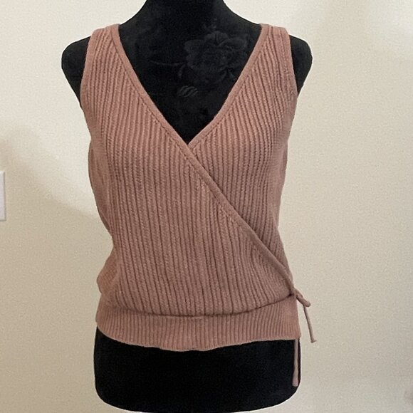 Moon & Madison cocoa brown sweater open tank top - great condition - large - Picture 1 of 5